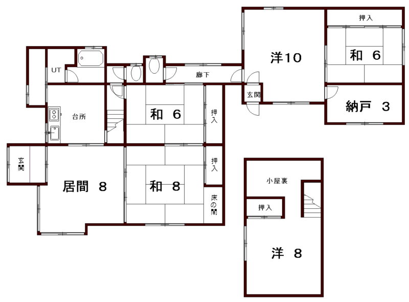 detached 北海道勇払郡安平町追分本町５丁目４６