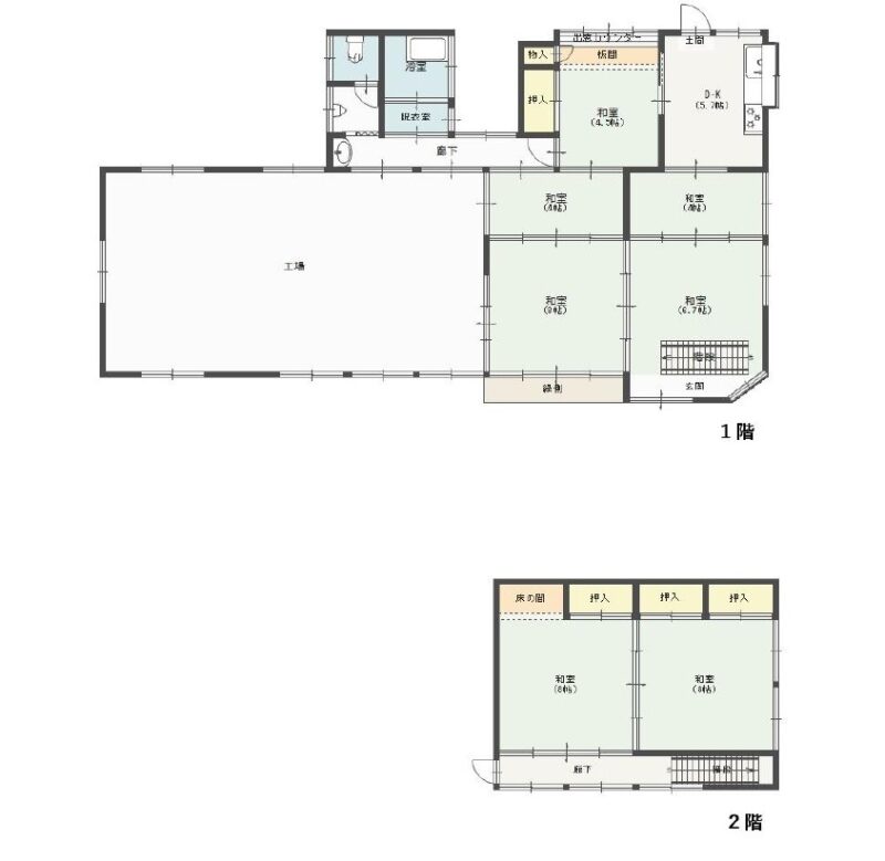 detached 山梨県大月市七保町下和田