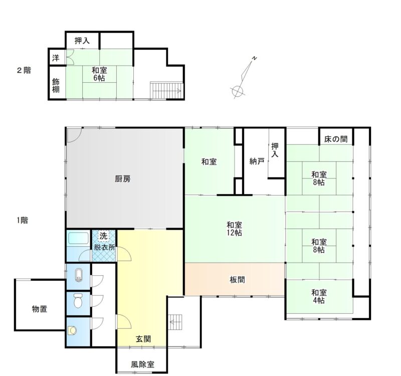 detached 山形県最上郡鮭川村大字曲川